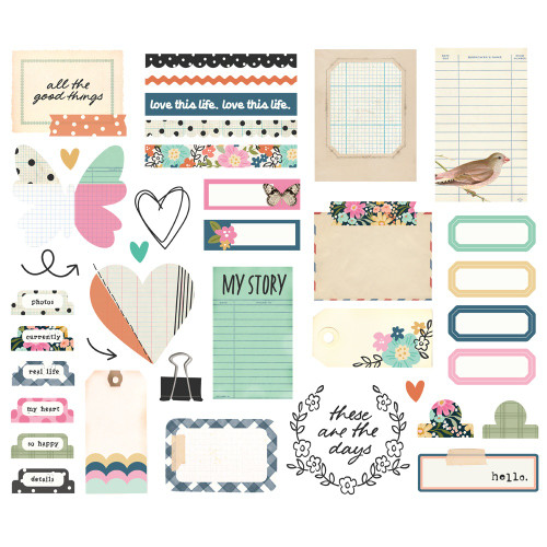 3 Pack - Simple Stories Journal Bits & Pieces Die Cuts 38/pkg-Take Note - 5A003CP5-1H8Z3