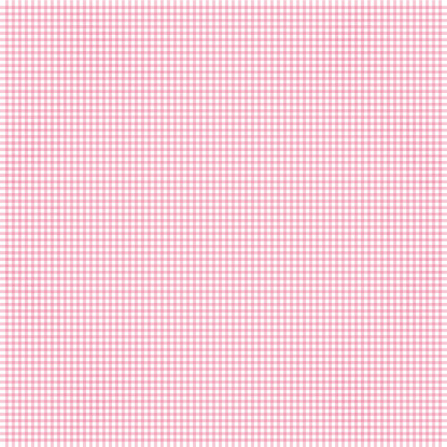 25 Pack - Simple Stories Pooh Baby Double-Sided Cardstock 12"x12"-Bubblegum Gingham - 5A003CSD-1H8ZL