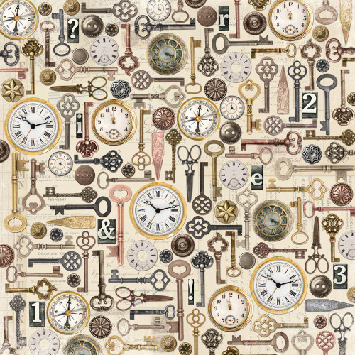 25 Pack - Simple Stories Vintage Junk Double-Sided Cardstock 12"x12"-Simple Pleasures - 5A003CRW-1H90G