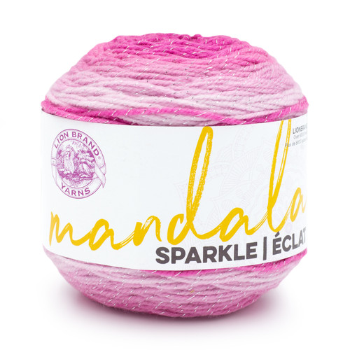 3 Pack - Lion Brand Mandala Sparkle Yarn-Aries - 527-1HDNC - 023032120218
