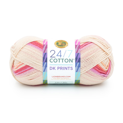 3 Pack - Lion Brand 24/7 Cotton DK Yarn-Flamingo - 769-1HDNF - 023032127330