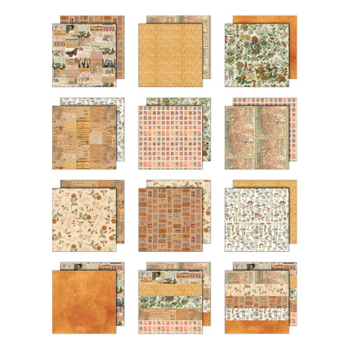 2 Pack - Idea-ology Double-Sided Cardstock 8"X8" 12/Pkg-Palette Collection: Orange - 5A003J4C-1HDBW