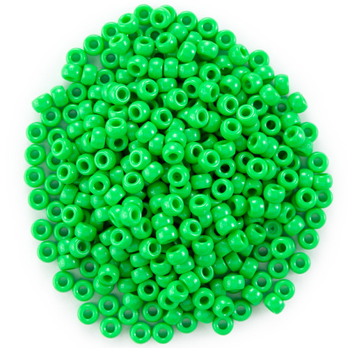 3 Pack - CousinDIY Pony Beads 6mmx9mm 750/Pkg -Green - 5A0035K3-1H6V9