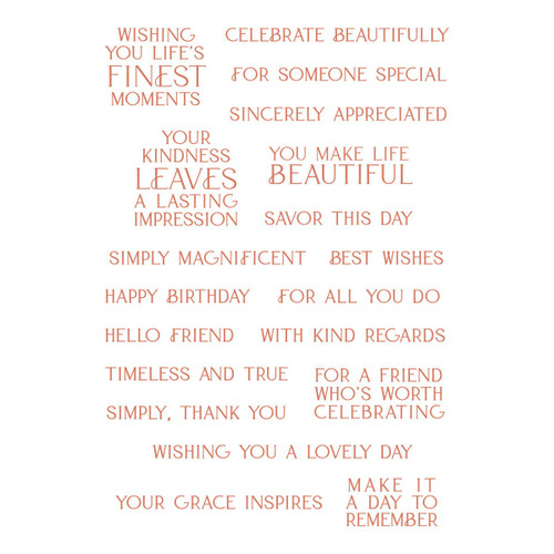Spellbinders Clear Stamp Set-Lasting Impressions - 5A003J7R-1HDFJ
