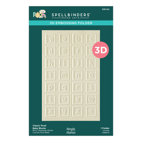 3D Embossing Folder Say Cheese Classic Pooh Baby-Baby Blocks - 5A003J6Z-1HDFL - 810176109403 3D Embossing Folder Say Cheese Classic Pooh Baby-Baby Blocks - 5A003J6Z-1HDFL - 810176109403