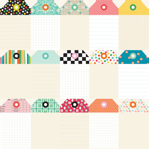 25 Pack - Simple Stories Game Night Double-Sided Cardstock 12"x12"-Tag Elements - 5A003CS2-1H8ZH