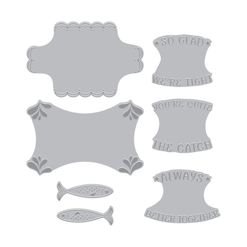 Hero Arts Letterpress & Foil Plate-Glad We're Tight - 5A003J7X-1HDGK Hero Arts Letterpress & Foil Plate-Glad We're Tight - 5A003J7X-1HDGK