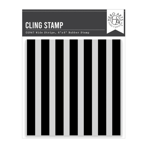 Hero Arts Cling Stamps 6"X6"-Wide Stripe Bold Print - 5A003J88-1HDGR - 085700950626 Hero Arts Cling Stamps 6"X6"-Wide Stripe Bold Print - 5A003J88-1HDGR - 085700950626