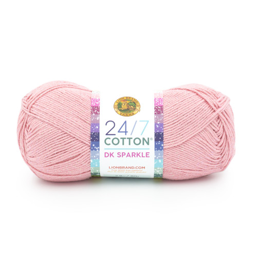 Lion Brand 24/7 Cotton DK Yarn-Pink Diamond - 769-1HDN1 - 023032127286