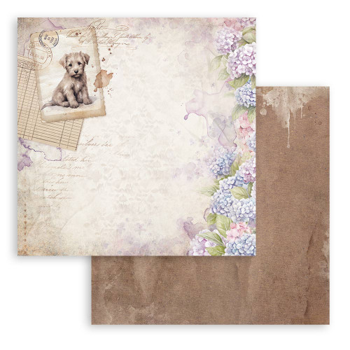 10 Pack - Stamperia Double-Sided Cardstock 12"x12"-Quiet Days Dog Postcard - 5A003FZH-1H9T1 - 5993110048107