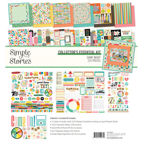 Simple Stories Collector's Essential Kit 12"x12" -Game Night - 5A003CSN-1H90B - 810191522379 Simple Stories Collector's Essential Kit 12"x12" -Game Night - 5A003CSN-1H90B - 810191522379