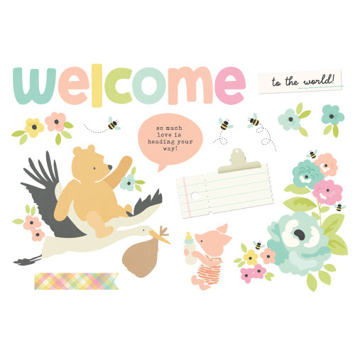 Simple Stories Simple Page Pieces Die Cuts 14/Pkg-Classic Pooh Baby - 5A003CPB-1H90C