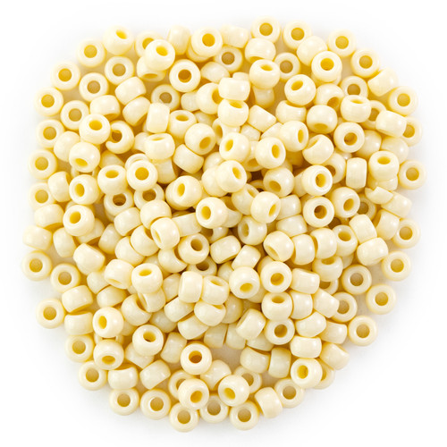 CousinDIY Pony Beads 6mmx9mm 750/Pkg -Neutral - 5A0035JR-1H6V8