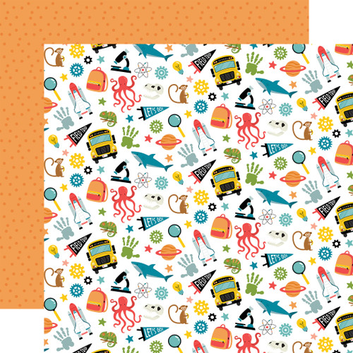 25 Pack - Echo Park Field Trip Double-Sided Cardstock 12X12"-Elements - 5A003D1Q-1H99C - 810192596911