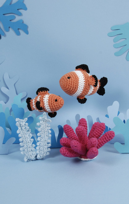 DMC Amigurumi Kit-Clownfish & Seaweed - 5A0039KH-1H8SS DMC Amigurumi Kit-Clownfish & Seaweed - 5A0039KH-1H8SS
