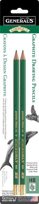 Kimberly Graphite Pencils 2/Pkg-HB Blistercarded - 525-HBBP - 044974015257