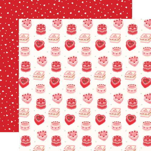 25 Pack - Carta Bella Be Mine Double-Sided Cardstock 12"X12"-Cakes - 5A003D2J-1H9BG - 810192597499