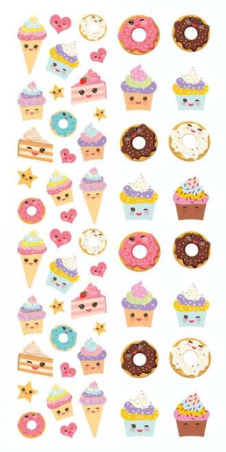 Paper House Decorative Stickers-Kawaii Treats - 5A003JJV-1HDRR - 767636852549
