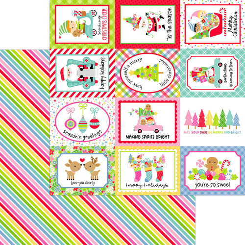 25 Pack - Doodlebug Oh What Fun Double-Sided Cardstock 12"X12"-Merry & Bright - 5A003D7V-1H9HR - 842715089990