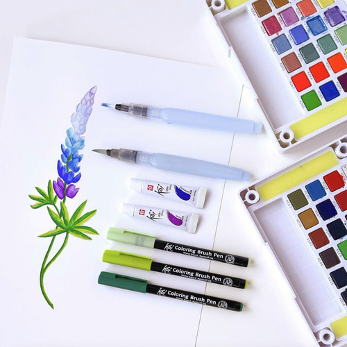 Koi Creative Art Water Colors Field Sketch Set - 24 Colors-Assorted Colors - NCW24MPN Koi Creative Art Water Colors Field Sketch Set - 24 Colors-Assorted Colors - NCW24MPN