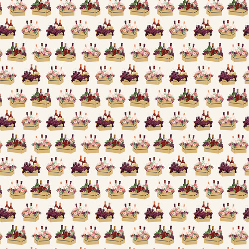 25 Pack - Carta Bella Wine Double-Sided Cardstock 12"X12"-Gift Of The Vine - 5A003D37-1H9CX