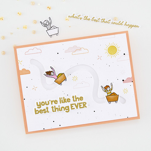 Hero Arts Stamp & Cut Set-Wild Ride - 5A003J6L-1HDDD