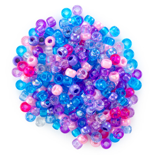 CousinDIY Pony Beads 6mmX9mm 500/Pkg-Unicorn Mix - 5A0035JM-1H6TQ