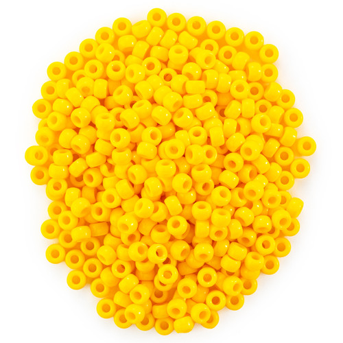 CousinDIY Pony Beads 6mmx9mm 750/Pkg -Lemon - 5A0035K6-1H6TR