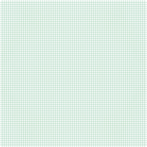 25 Pack - Simple Stories Pooh Baby Double-Sided Cardstock 12"x12"-Mint Gingham - 5A003CSD-1H90Y