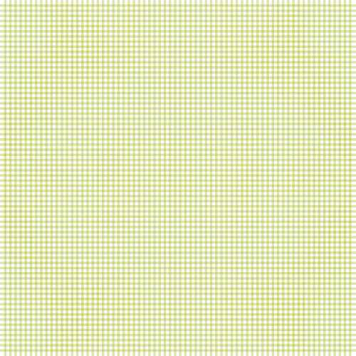 25 Pack - Simple Stories Pooh Baby Double-Sided Cardstock 12"x12"-Pear Gingham - 5A003CSD-1H914