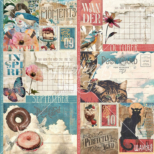15 Pack - Journaling Through Time Double-Sided Cardstock 12"X12"-September & October - 5A003DC7-1H9MS
