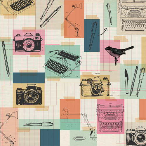 25 Pack - Simple Stories Take Note Double-Sided Cardstock 12"x12"-Make It Count - 5A003CQV-1H919