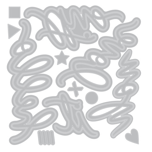 Sizzix Thinlits Die Set By Vicki Boutin 17/Pkg-Vicki Script - 5A003DJB-1H9QZ