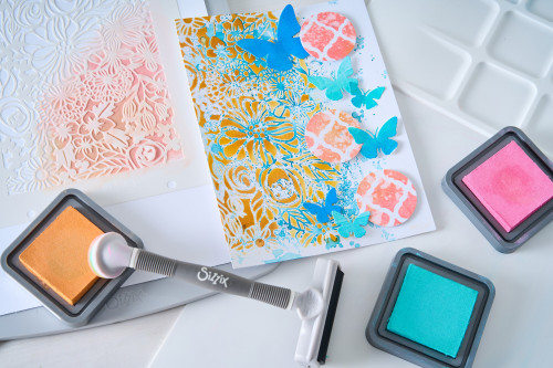 Sizzix A6 Layered Stencils By Vicki Boutin 4/Pkg-Buildables Botanicals #1 - 5A003DHW-1H9RC Sizzix A6 Layered Stencils By Vicki Boutin 4/Pkg-Buildables Botanicals #1 - 5A003DHW-1H9RC