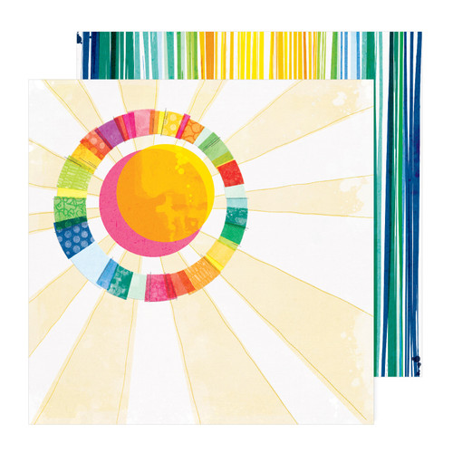 25 Pack - Vicki Boutin Bold And Bright Double-Sided Cardstock 12"X12"-Light Of Day - A50026K4-G191H - 765468077444