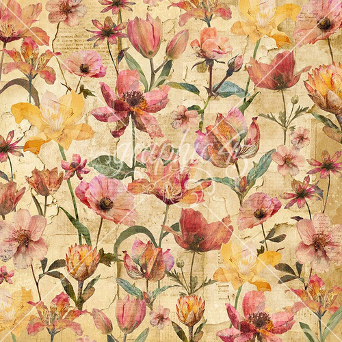 15 Pack - Journaling Through Time Double-Sided Cardstock 12"X12"-Wild Flowers - 5A003DC7-1H9LS