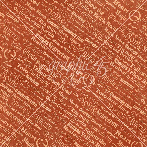 15 Pack - Graphic 45 Wonder Of OZ Double-Sided Cardstock 12"X12"-You Were There All Along - 5A003DCN-1H9M5