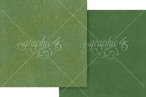 15 Pack - Graphic 45 Wonder Of OZ Double-Sided Cardstock 12"X12"-Emerald Green Pattern - 5A003DCN-1H9M9 - 810070168254