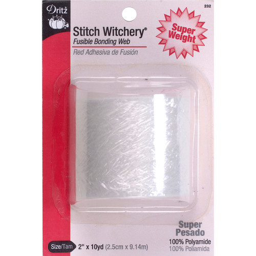 3 Pack - Dritz Stitch Witchery Fusible Bonding Web Super Weight-2"X10yd - 232 - 072879264357