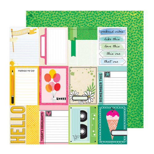 25 Pack - Vicki Boutin Bold And Bright Double-Sided Cardstock 12"X12"-3X4 - A50026K4-G191C - 765468077406