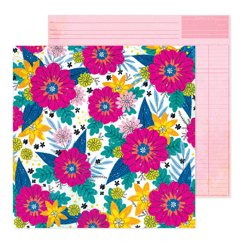 25 Pack - Vicki Boutin Bold And Bright Double-Sided Cardstock 12"X12"-Round About - A50026K4-G1924 - 765468077451