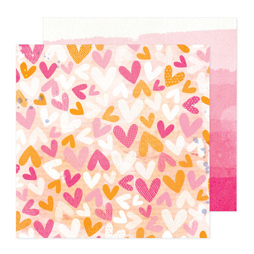 25 Pack - Vicki Boutin Bold And Bright Double-Sided Cardstock 12"X12"-Take Heart - A50026K4-G192F - 765468077604
