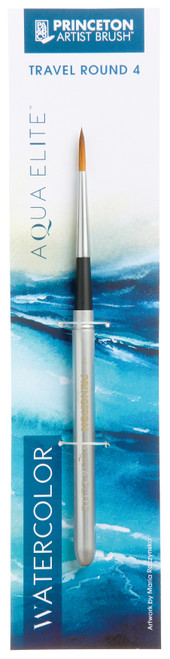 Princeton Series 4850 Aqua Elite Synthetic Watercolor Brush-Short Handle Round Size 4 - 5A002Z8Q-1H0PX - 757063486370 Princeton Series 4850 Aqua Elite Synthetic Watercolor Brush-Short Handle Round Size 4 - 5A002Z8Q-1H0PX - 757063486370