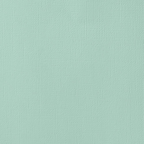 25 Pack - American Crafts 80lb Textured Cardstock 12"X12"-Geyser - AM710-469 - 718813714693