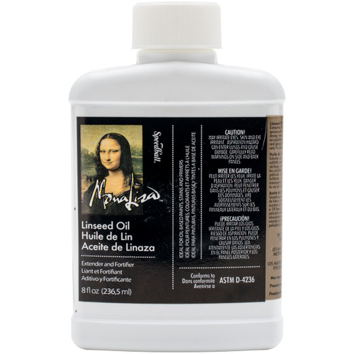Mona Lisa Linseed Oil-8oz - 170008 - 081093700084
