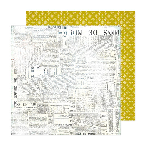 25 Pack - Vicki Boutin Discover + Create Double-Sided Cardstock 12X12"-Daily News - VBDC12-22127 - 765468045627