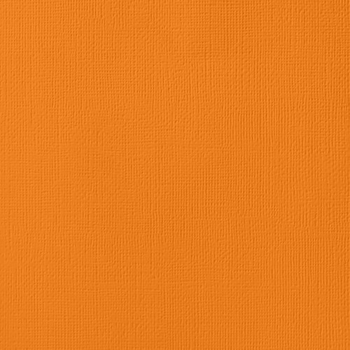 25 Pack - American Crafts 80lb Textured Cardstock 12"X12"-Squash - AM710-559 - 718813715591
