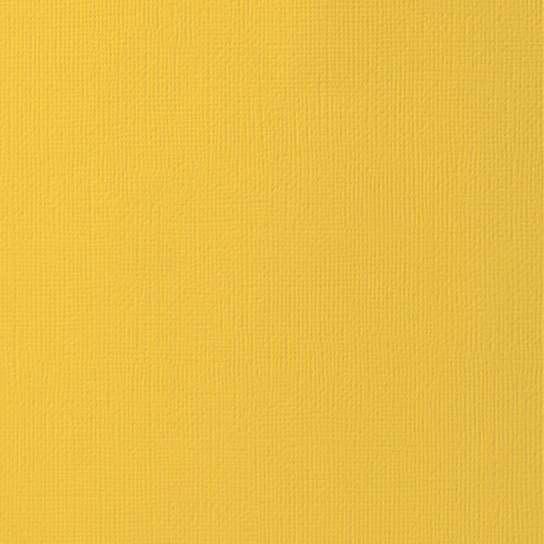 25 Pack - American Crafts 80lb Textured Cardstock 12"X12"-Sunflower - AM710-38 - 718813710381