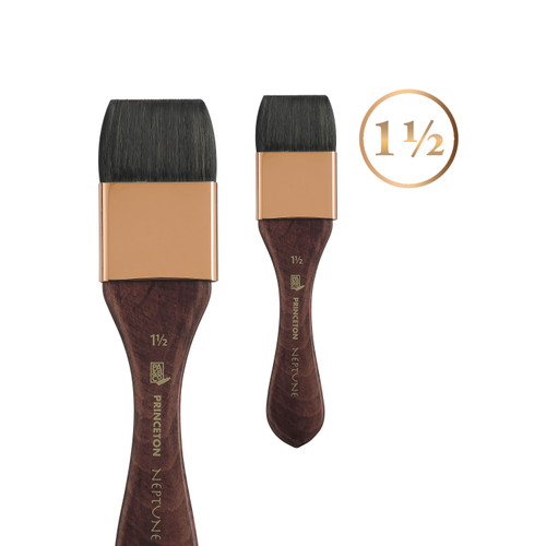 Princeton Series 4750 Neptune Synthetic Squirrel Brush-Short Handle Mottler 1 1/2" - 5A002ZDP-1H0VV Princeton Series 4750 Neptune Synthetic Squirrel Brush-Short Handle Mottler 1 1/2" - 5A002ZDP-1H0VV
