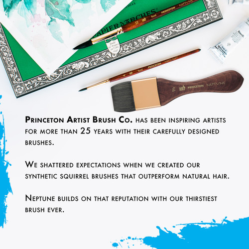 Princeton Series 4750 Neptune Synthetic Squirrel Brush-Short Handle Mottler 1 1/2" - 5A002ZDP-1H0VV Princeton Series 4750 Neptune Synthetic Squirrel Brush-Short Handle Mottler 1 1/2" - 5A002ZDP-1H0VV